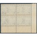AUSTRALIA - 1936 3d blue Telephone Cable, plate 1 block of 4, MH – ACSC # 170zb