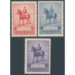 AUSTRALIA - 1935 2d to 2/- KGV Silver Jubilee set of 3, MH – SG # 156-158