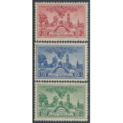 AUSTRALIA - 1936 2d to 1/- SA Centenary set of 3, MH – SG # 161-163