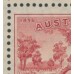 AUSTRALIA - 1936 2d red SA, imprint block of 4, 'retouched sky', MH – ACSC # 171zb