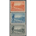 AUSTRALIA - 1934 2d to 1/- Centenary of Victoria set of 3 perf. 10½, MNH – SG # 147-149