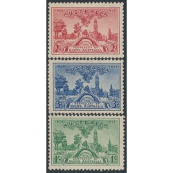 AUSTRALIA - 1936 2d to 1/- SA Centenary set of 3, MNH – SG # 161-163