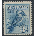 AUSTRALIA - 1928 3d blue Kookaburra, MNH – SG # 106