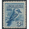 AUSTRALIA - 1928 3d blue Kookaburra, MNH – SG # 106