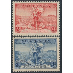 AUSTRALIA - 1936 2d red & 3d blue Telephone Cable set of 2, MNH – SG # 159-160