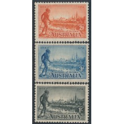 AUSTRALIA - 1934 2d to 1/- Centenary of Victoria set of 3 perf. 11½, MH – SG # 147a-149a