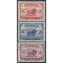 AUSTRALIA - 1934 2d to 9d MacArthur Centenary set of 3, CTO – SG # 150-152