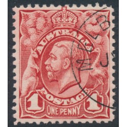 AUSTRALIA - 1913 1d carmine-red engraved KGV, CTO – ACSC # 59Cwb