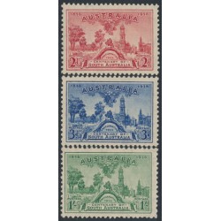 AUSTRALIA - 1936 2d to 1/- SA Centenary set of 3, MNH – SG # 161-163