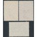 AUSTRALIA - 1938 5/- to £1 Robes set of 3 on thick paper, used – SG # 176-178