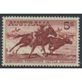 AUSTRALIA - 1961 5/- red-brown Cattle on cream paper, MNH – SG # 327 AUSTRALIA - 1961 5/- red-brown Cattle on cream paper, MNH – SG # 327