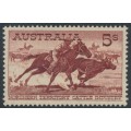 AUSTRALIA - 1961 5/- red-brown Cattle on cream paper, MNH – SG # 327 AUSTRALIA - 1961 5/- red-brown Cattle on cream paper, MNH – SG # 327