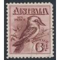 AUSTRALIA - 1914 6d maroon engraved Kookaburra, CTO – ACSC # 60Aw AUSTRALIA - 1914 6d maroon engraved Kookaburra, CTO – ACSC # 60Aw