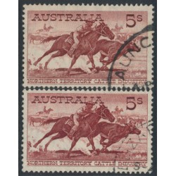 AUSTRALIA - 1961-1964 Cattle on cream & white papers, used – SG # 327+327a