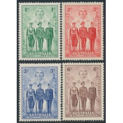 AUSTRALIA - 1940 1d to 6d Australian Imperial Forces (AIF) set of 4, MNH – SG # 196-199