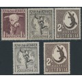 AUSTRALIA - 1948-1956 1/3 to 2/- Definitives, MNH – SG # 223-224f AUSTRALIA - 1948-1956 1/3 to 2/- Definitives, MNH – SG # 223-224f