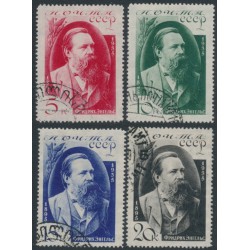 RUSSIA / USSR - 1935 Friedrich Engels set of 4, used – Michel # 523-526