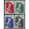 RUSSIA / USSR - 1935 Friedrich Engels set of 4, used – Michel # 523-526 RUSSIA / USSR - 1935 Friedrich Engels set of 4, used – Michel # 523-526