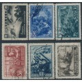 RUSSIA / USSR - 1942 Great Fatherland War set of 6, used – Michel # 836-841 RUSSIA / USSR - 1942 Great Fatherland War set of 6, used – Michel # 836-841