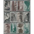 RUSSIA / USSR - 1938 Crimea and Caucasus Region set of 12, used – Michel # 625-636 RUSSIA / USSR - 1938 Crimea and Caucasus Region set of 12, used – Michel # 625-636
