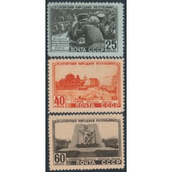 RUSSIA / USSR - 1951 Friendship with Bulgaria set of 3, MH – Michel # 1541-1542