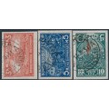 RUSSIA / USSR - 1930 The 1905 Revolution set of 3, imperf., used – Michel # 394B-396B RUSSIA / USSR - 1930 The 1905 Revolution set of 3, imperf., used – Michel # 394B-396B