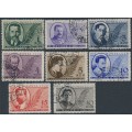 RUSSIA / USSR - 1933 Communist Party Members set of 8, used – SG # 629-633 + 718-720 RUSSIA / USSR - 1933 Communist Party Members set of 8, used – SG # 629-633 + 718-720