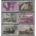 RUSSIA / USSR - 1938 Moscow Metro set of 6, used – Michel # 646-651 RUSSIA / USSR - 1938 Moscow Metro set of 6, used – Michel # 646-651