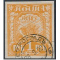 RUSSIA - 1921 1R yellow-orange Agriculture, used – Michel # 151b RUSSIA - 1921 1R yellow-orange Agriculture, used – Michel # 151b