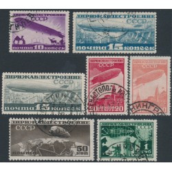 RUSSIA / USSR - 1931-1932 Zeppelins set, used – Michel # 397-401 + 406 RUSSIA / USSR - 1931-1932 Zeppelins set, used – Michel # 397-401 + 406