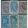 RUSSIA - 1922 5000R to 22500R Definitives set of 6, used – Michel # 176-179 RUSSIA - 1922 5000R to 22500R Definitives set of 6, used – Michel # 176-179