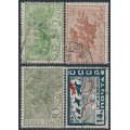 RUSSIA / USSR - 1930 2K to 14K Red Cavalry set of 4, used – Michel # 385-388 RUSSIA / USSR - 1930 2K to 14K Red Cavalry set of 4, used – Michel # 385-388