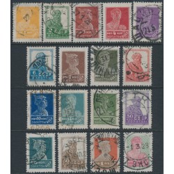 RUSSIA / USSR - 1924 1K to 2R Revolution set, no watermark, used – Michel # 242-259