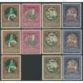 RUSSIA - 1914 War Relief sets in each of the three perforations, MH – Michel # 99-102 RUSSIA - 1914 War Relief sets in each of the three perforations, MH – Michel # 99-102