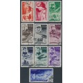 RUSSIA / USSR - 1935 Rescue of the Ice-Breaker Chelyuskin set, used – Michel # 499-508 RUSSIA / USSR - 1935 Rescue of the Ice-Breaker Chelyuskin set, used – Michel # 499-508