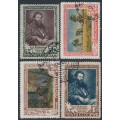 RUSSIA / USSR - 1948 Ivan Shishkin set of 4, used – Michel # 1220-1223