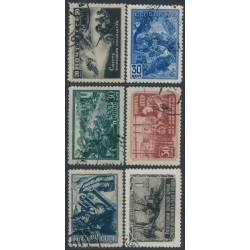 RUSSIA / USSR - 1942 Great Fatherland War set of 6, used – Michel # 836-841
