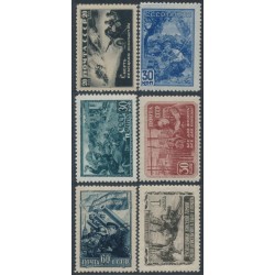 RUSSIA / USSR - 1942 Great Fatherland War set of 6, MH – Michel # 836-841