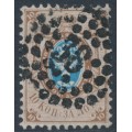 RUSSIA - 1858 10K brown/blue Arms, perf. 12¼:12½, no watermark, used – Michel # 5 RUSSIA - 1858 10K brown/blue Arms, perf. 12¼:12½, no watermark, used – Michel # 5