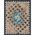 RUSSIA - 1858 10K brown/blue Arms, perf. 12¼:12½, no watermark, used – Michel # 5 RUSSIA - 1858 10K brown/blue Arms, perf. 12¼:12½, no watermark, used – Michel # 5