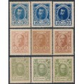 RUSSIA - 1915 10K to 20K Romanov Currency Stamps, MNG – Michel # 107-109 RUSSIA - 1915 10K to 20K Romanov Currency Stamps, MNG – Michel # 107-109
