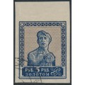 RUSSIA / USSR - 1926 5R blue/brown Worker, no watermark, imperf., used – Michel # 261IE