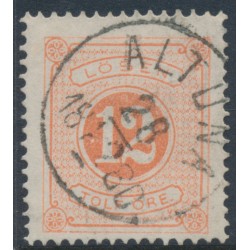SWEDEN - 1874 12öre orangish red Postage Due (Lösen), perf. 14, used – Facit # L5b