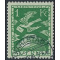 SWEDEN - 1924 1Kr green UPU Anniversary, used – Facit # 223 SWEDEN - 1924 1Kr green UPU Anniversary, used – Facit # 223