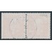 SWEDEN - 1938 15öre brown King Gustav V, perf. 4-sides + 3-sides pair, used – Facit # 267CB