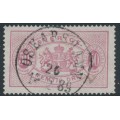 SWEDEN - 1881 50öre dull carmine Official (Tjänstemärke), perf. 13, used – Facit # TJ22Ad