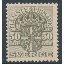 SWEDEN - 1915 50öre grey Official (Tjänstemarke), without watermark, MNH – Facit # TJ54v