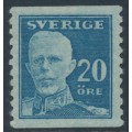 SWEDEN - 1920 20öre blue Gustav V, perf. 9¾ on 2-sides, MH – Facit # 151Ad SWEDEN - 1920 20öre blue Gustav V, perf. 9¾ on 2-sides, MH – Facit # 151Ad