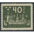 SWEDEN - 1924 40öre olive-green World Postal Congress, MH – Facit # 203 SWEDEN - 1924 40öre olive-green World Postal Congress, MH – Facit # 203