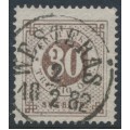 SWEDEN - 1877 30öre dull brown Ring Type, perf. 13, used – Facit # 35f SWEDEN - 1877 30öre dull brown Ring Type, perf. 13, used – Facit # 35f